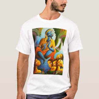 Load Krishna design t-shirt