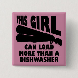Load More Than A Dishwasher Funny Button Badge Pin