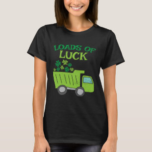 Load Of Luck Bulldozer Shamrock St Patricks Day Ki T-Shirt