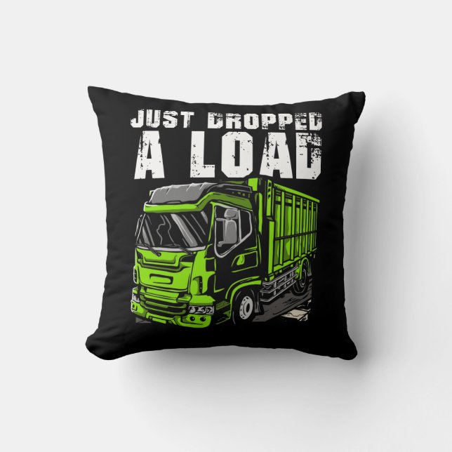 Load Truck Driver Funny Trucker Driving Cushion (Front)