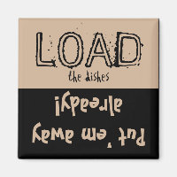 Load Unload FUNNY! Dishwasher Magnet