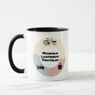 load wheel triathlon, eat sleep sleep, personalize mug