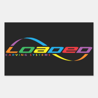 loaded longboards rectangular sticker