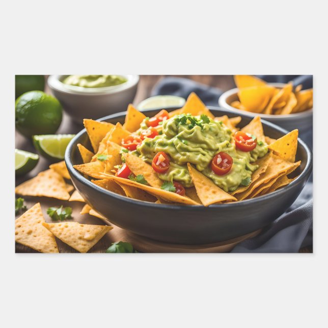 Loaded Nachos Rectangular Sticker (Front)