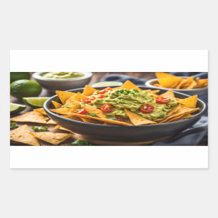 Loaded Nachos Rectangular Sticker