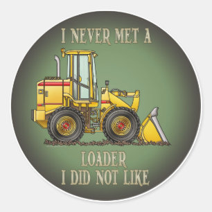 Loader Operator Quote Kids Sticker