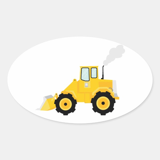 Loader Tractor Oval Sticker (Front)