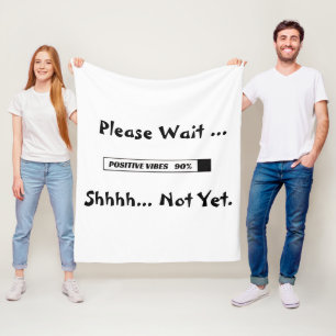 "Loading Bar " Cool Motivational Fleece Blanket