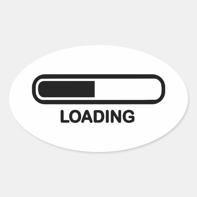 Loading bar oval sticker (Front)