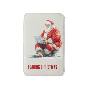 Loading Christmas Funny Santa Design Bath Mat