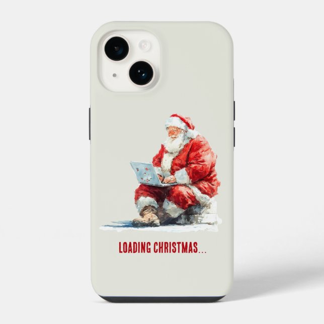 Loading Christmas Funny Santa Design iPhone Case (Back)