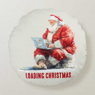 Loading Christmas Funny Santa Design Round Cushion