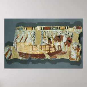 Loading grain, from the Tomb of Unsou, East Poster