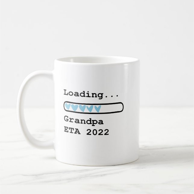 Loading Grandpa ETA 2022 Baby Announcement Coffee Mug (Left)