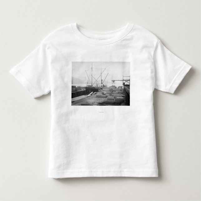Loading Lumber in General Hubbard Ship Toddler T-Shirt (Front)