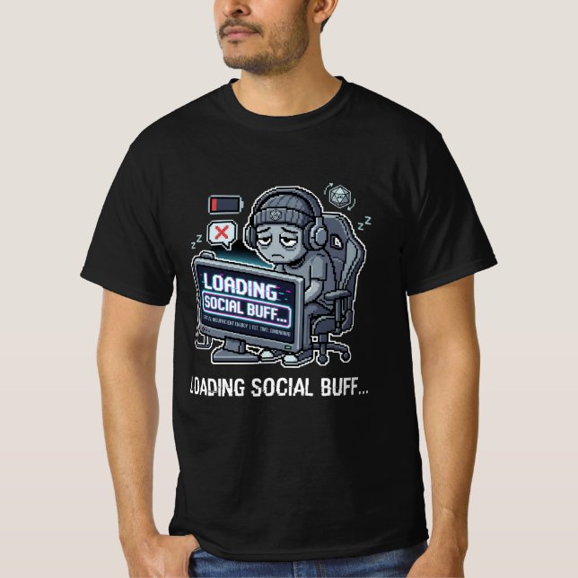 Loading Social Buff... Gamer Tee (Front)