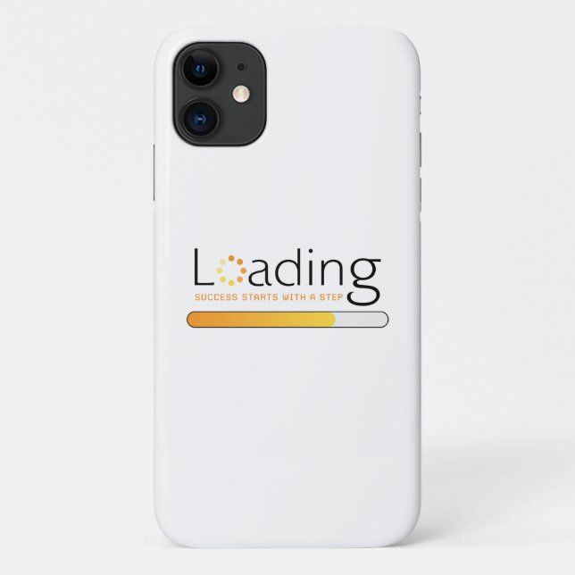 Loading - Success Starts With a Step Case-Mate iPhone Case (Back)