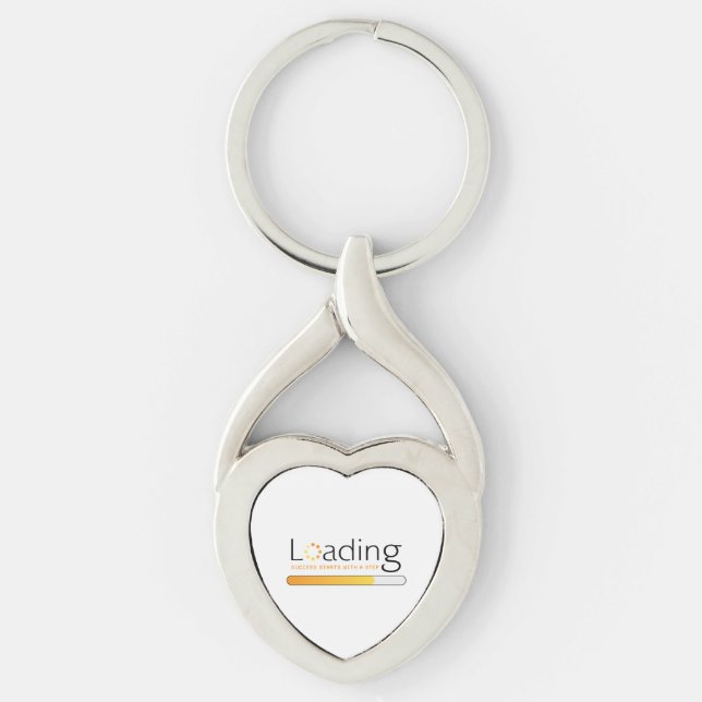 Loading - Success Starts With a Step Key Ring (Front)