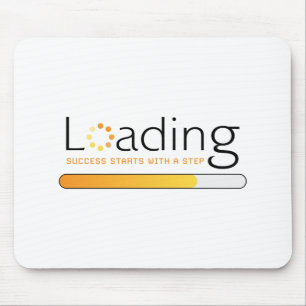 Loading - Success Starts With a Step Mouse Pad