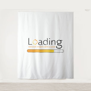 Loading - Success Starts With a Step Tapestry
