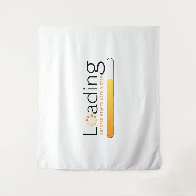 Loading - Success Starts With a Step Tapestry (Front)