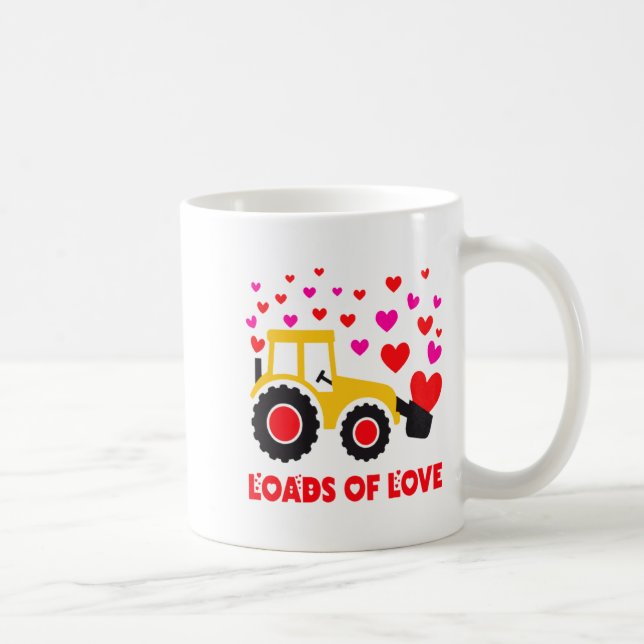 Loads Of Love Toddler Tractor Valentines Day For K Coffee Mug (Right)