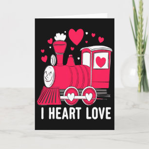 Loads Of Love Train Valentine Day Toddler Boys Kid Card