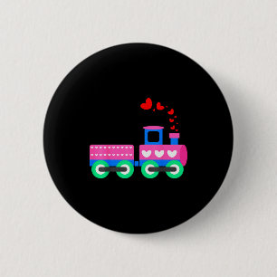Loads Of Love Train Valentine Day - Train Operator 6 Cm Round Badge