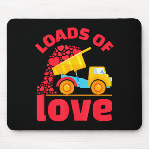 Loads Of Love Truck Hearts Valentines Day Kids Tod Mouse Pad