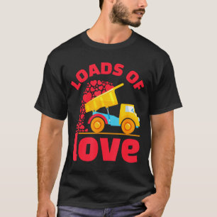 Loads Of Love Truck Hearts Valentines Day Kids Tod T-Shirt