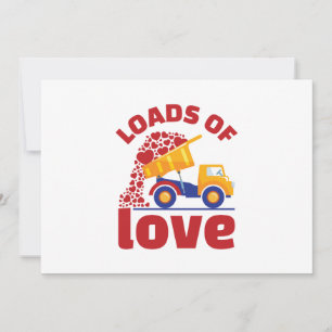 Loads of Love Valentine Day's Truck Vehicle Holiday Card