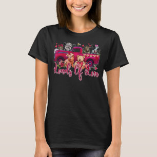 Loads Of Love Valentine's Day Animal Truck Vday Co T-Shirt