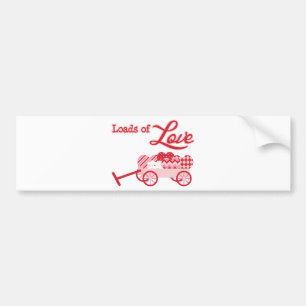 Loads of Love Valentine's Day Bumper Sticker
