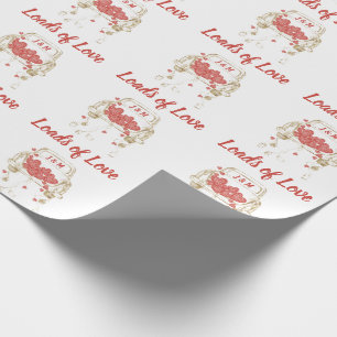 Loads of Love Vintage Truck with Monogram Wrapping Paper