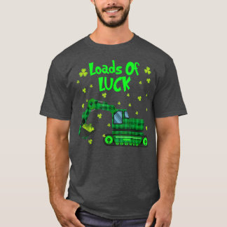 Loads Of Luck Funny Truck Shamrock Saint Patricks  T-Shirt