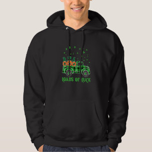 Loads Of Luck Green Plaid Truck Gnome St Patrick's Hoodie