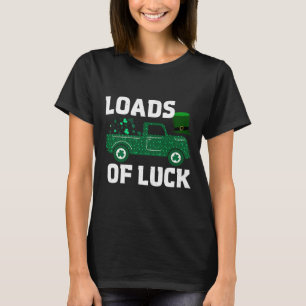 Loads Of Luck Tractor Truck St Patricks Day Kids M T-Shirt