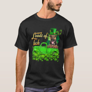 Loads Of Luck Truck German Shepherd St Patrick's D T-Shirt