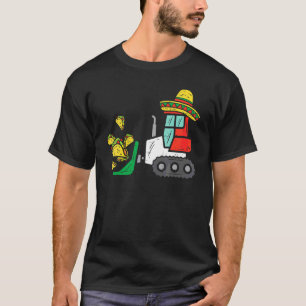 Loads Of Tacos Bulldozer Cinco De Mayo Kid Baby Bo T-Shirt