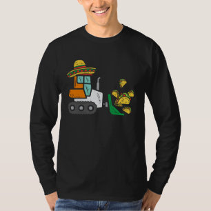 Loads Of Tacos Bulldozer Cinco De Mayo Kid Baby Bo T-Shirt