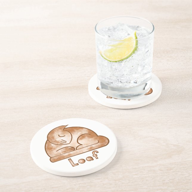 Loaf Cat Coaster (Side)
