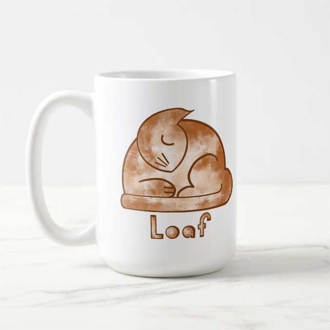 Loaf Cat Coffee Mug (Left)