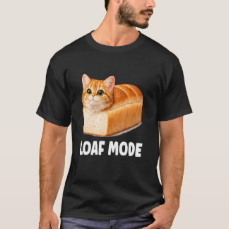Loaf Mode Orange Cat Funny Cute Bread Meme Long Sl T-Shirt