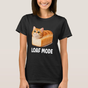 Loaf Mode Orange Cat Funny Cute Bread Meme T-Shirt