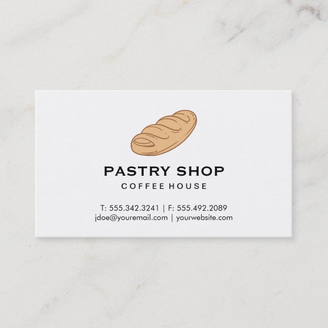 Loaf of Bread Business Card (Front)