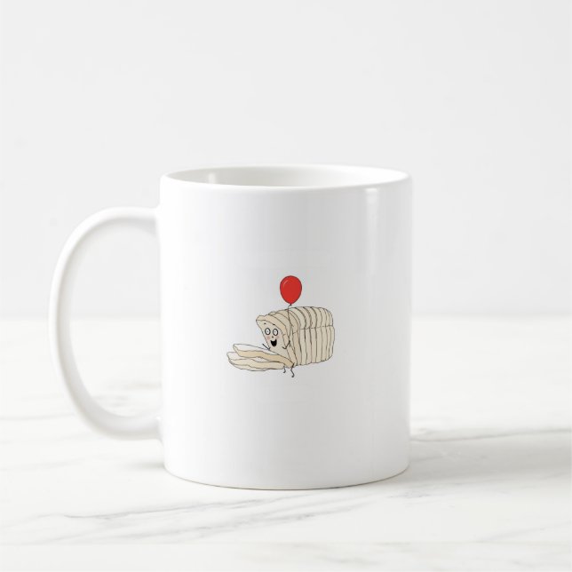 Loaf of bread, sliced bread themed coffee mug (Left)
