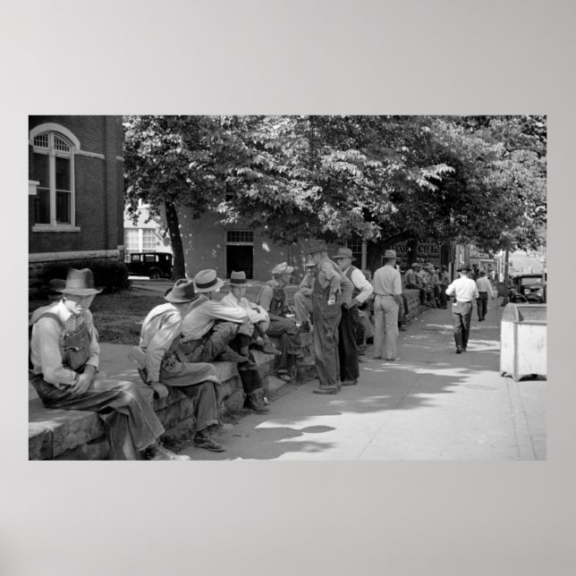 Loafers Wall, Batesville, Arkansas, 1930s Poster (Front)