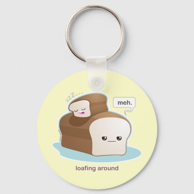 Loafing Around Key Ring (Front)