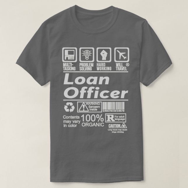 LOAN OFFICER ASSISTANT SOLVE PROBLEMS DESIGN T-Shirt (Design Front)