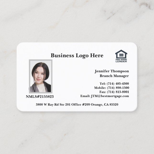 Loan Officer Business Card (Front)
